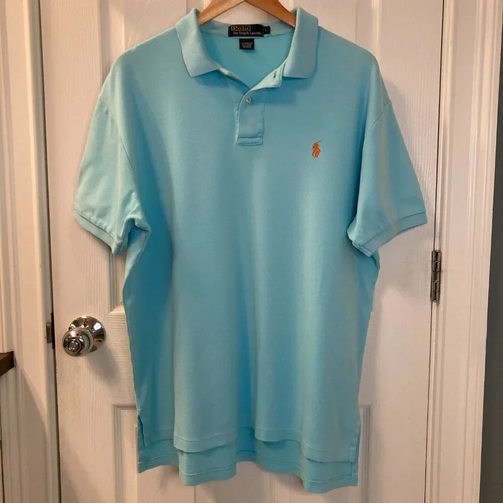 Polo Ralph Lauren Light Green Short Sleeve Polo Size Large